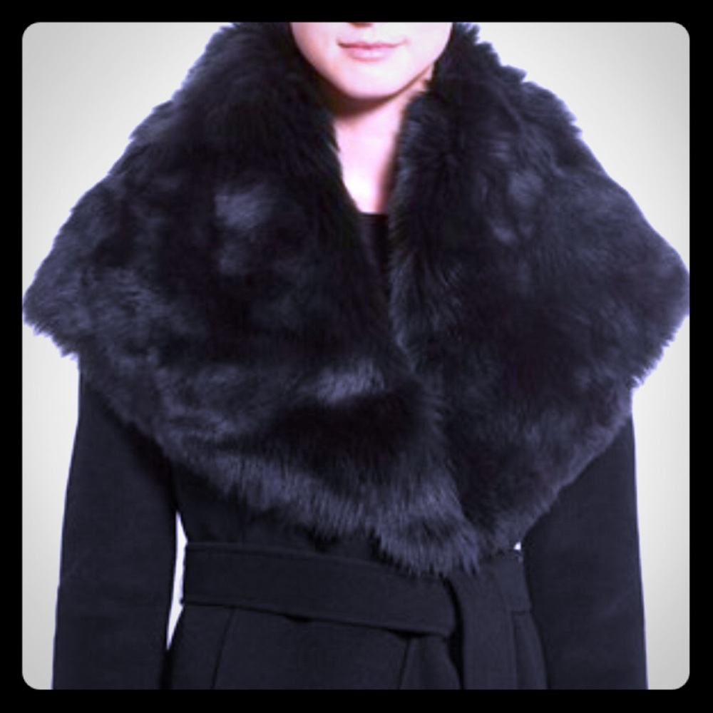 COPY - Toscana Shearling Collar Wool / Cashmere C…